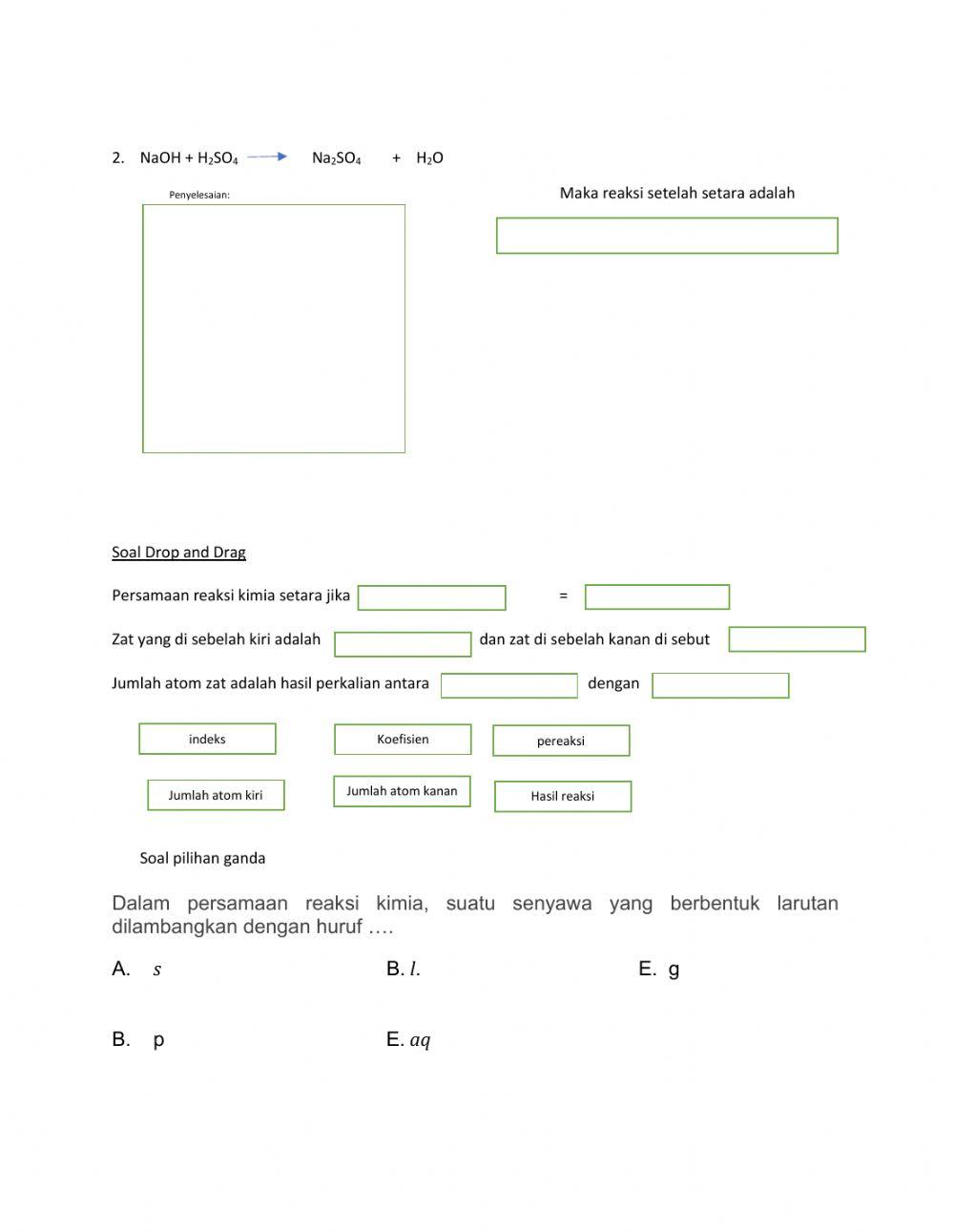 LKPD persamaan reaksi