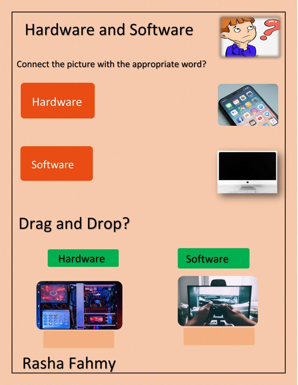 Hardware and Software online worksheet | Live Worksheets