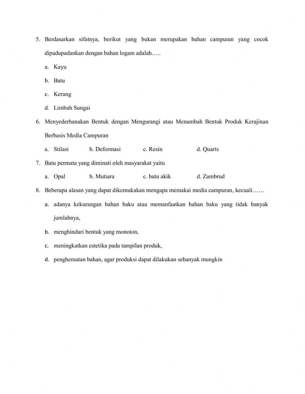 Tugas 2 Kerajinan berabsis media campuran