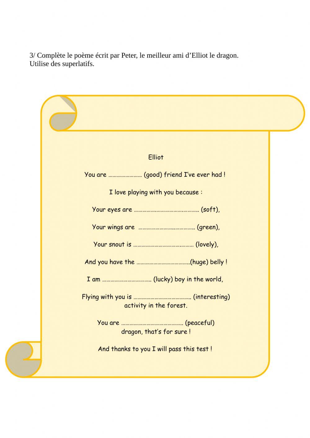 Face the dragons Test 1