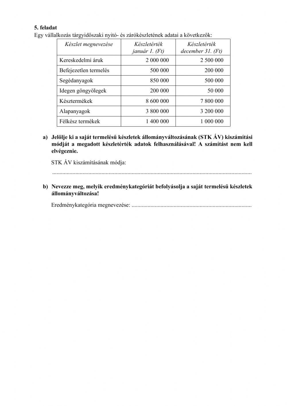 5. feladat