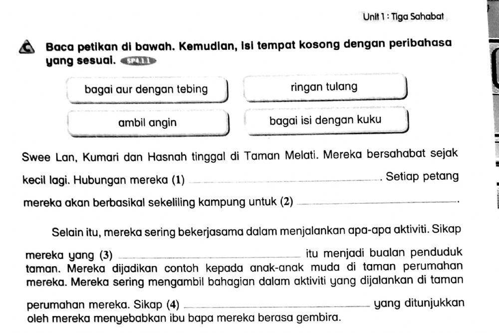 Simpulan Bahasa Tahun 4