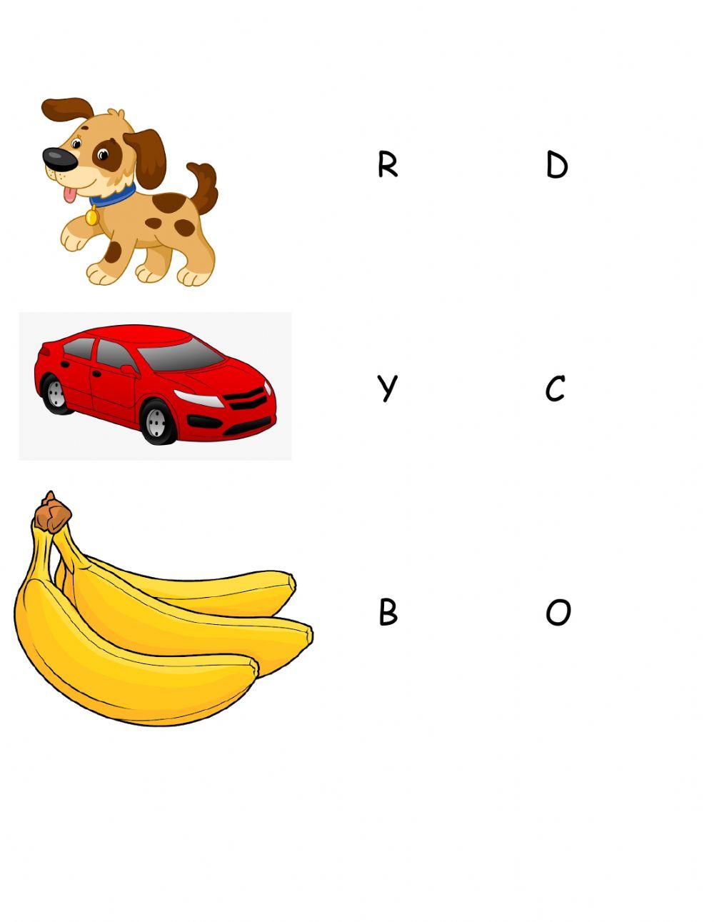 Beginning Sounds Worksheet