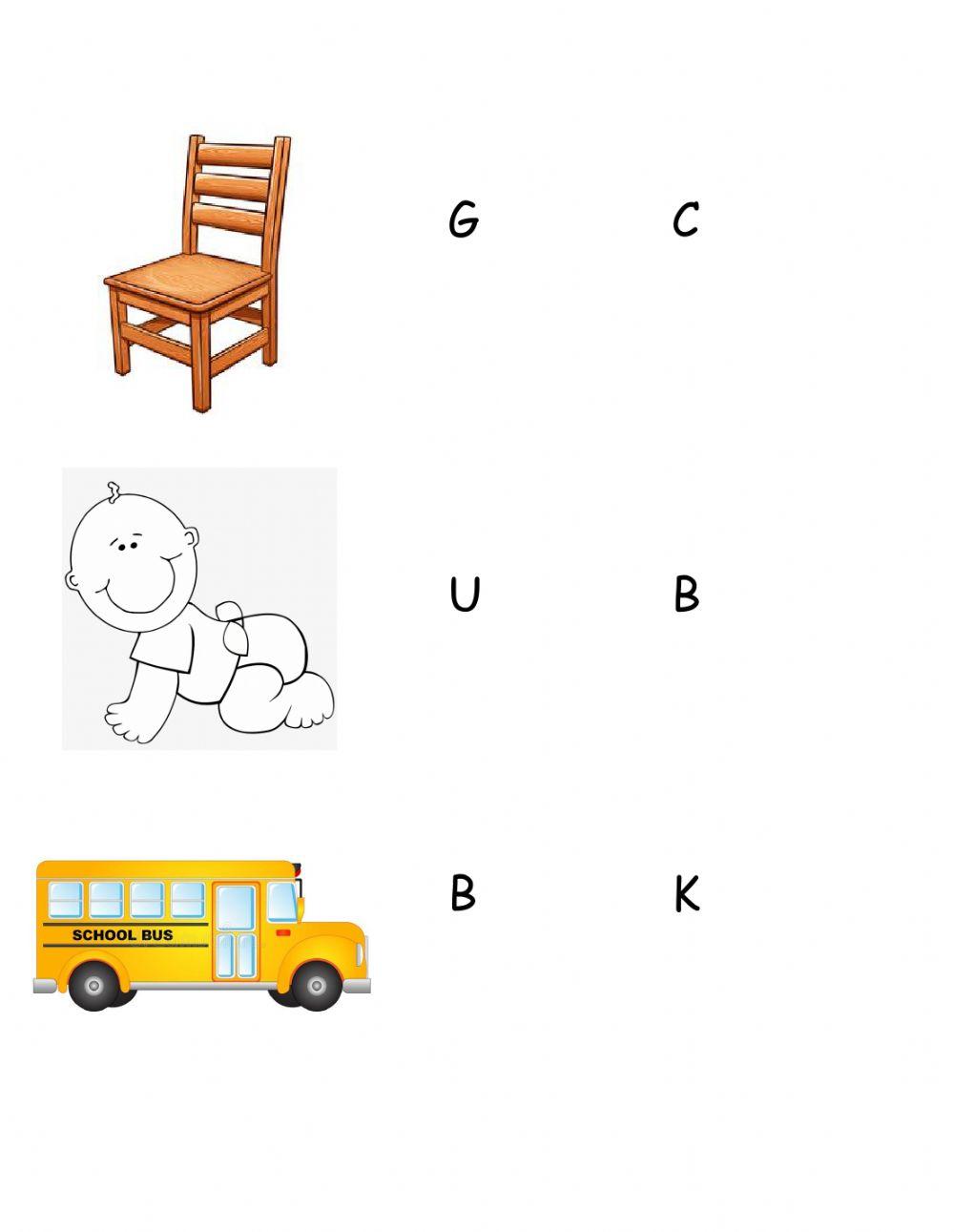 Beginning Sounds Worksheet
