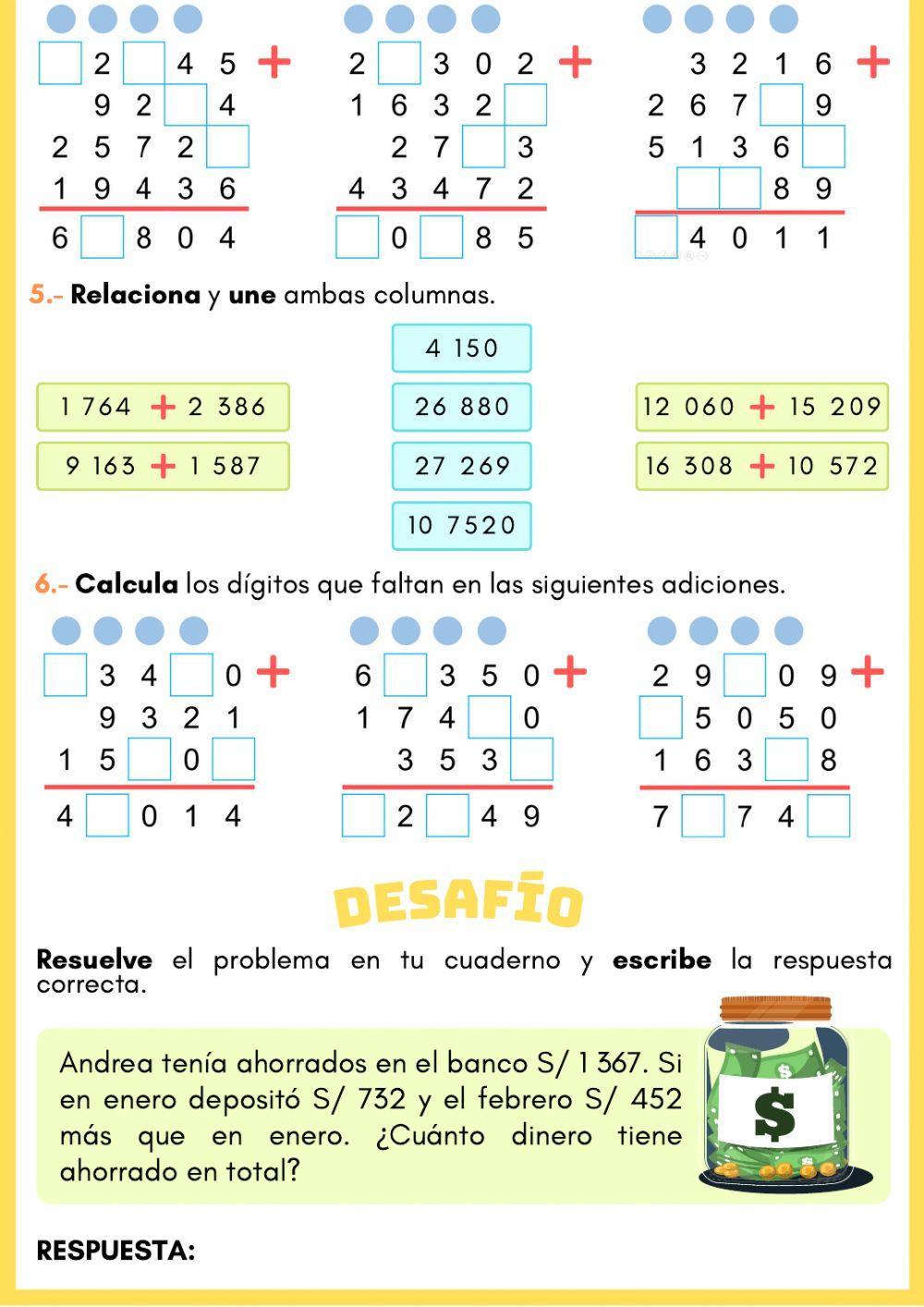 La adición La adición