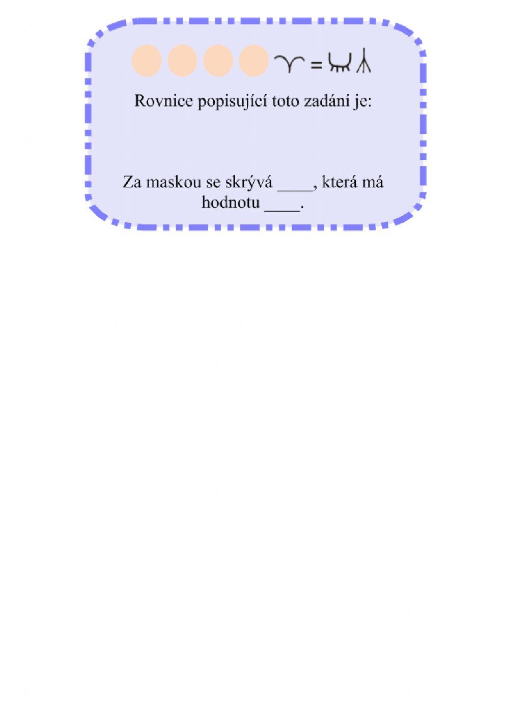 Písemné dělení a rovnice