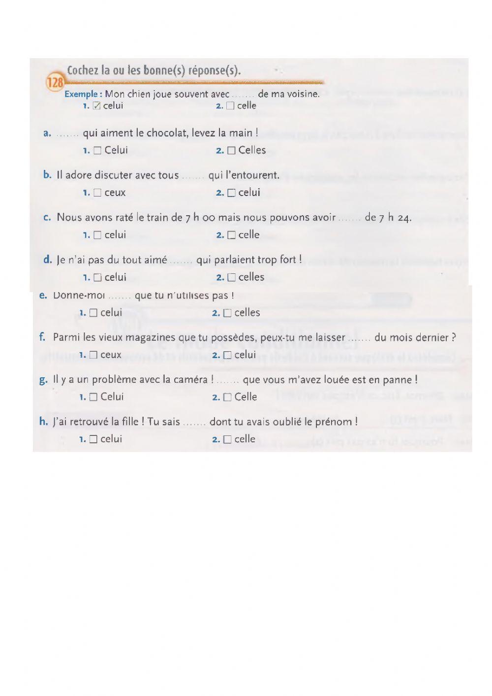 Pronom démonstratifs
