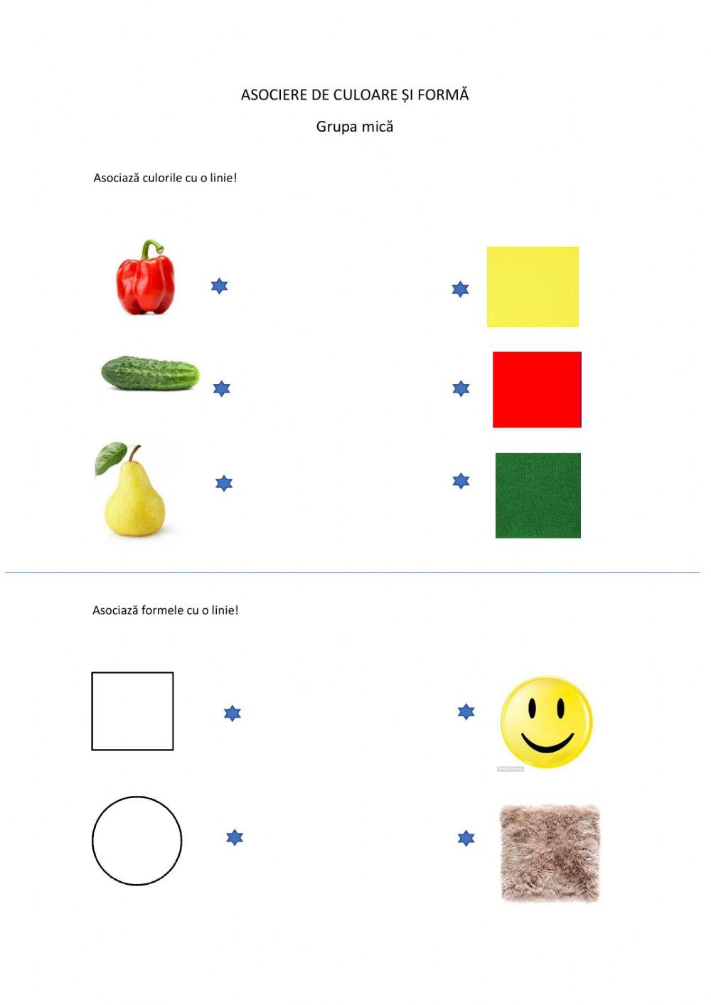 Asociere forma si culoare