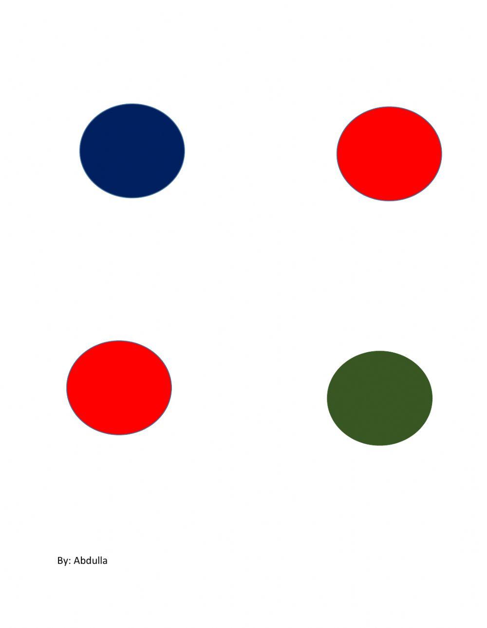 Identify the red color