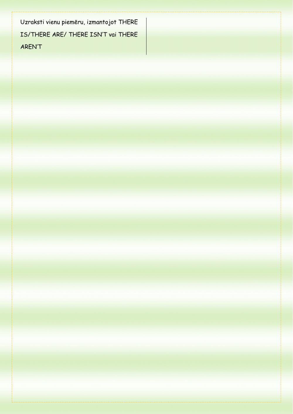 There is-There are (positive and negative)