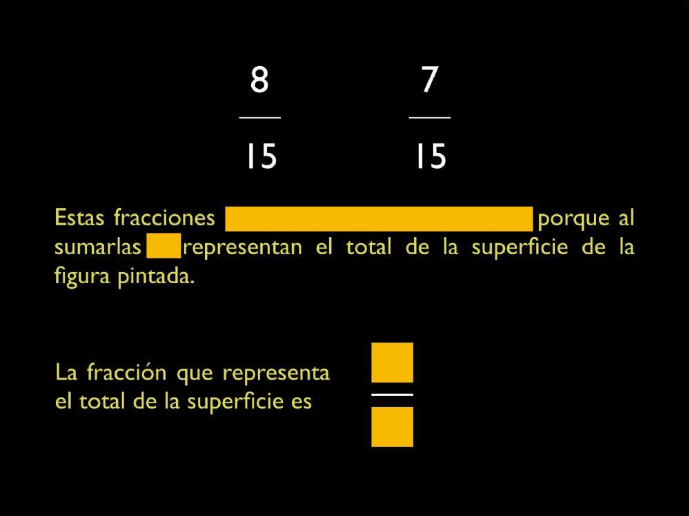 Las fracciones complementarias