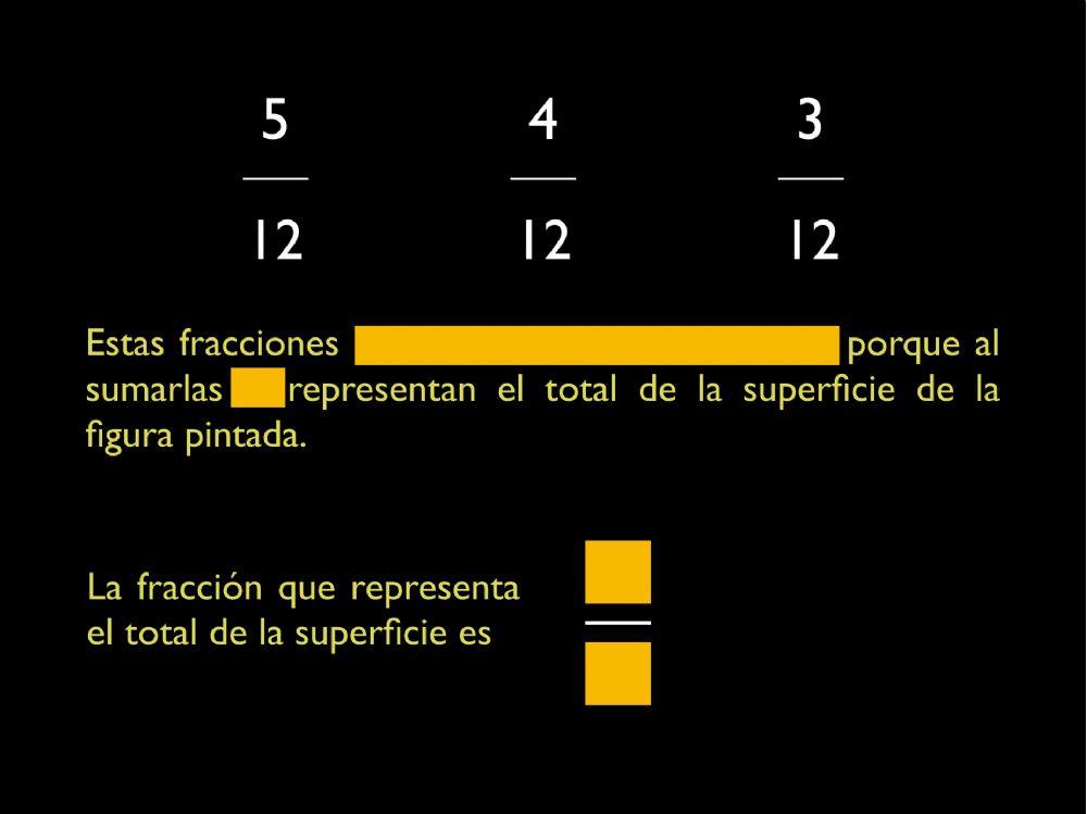 Las fracciones complementarias