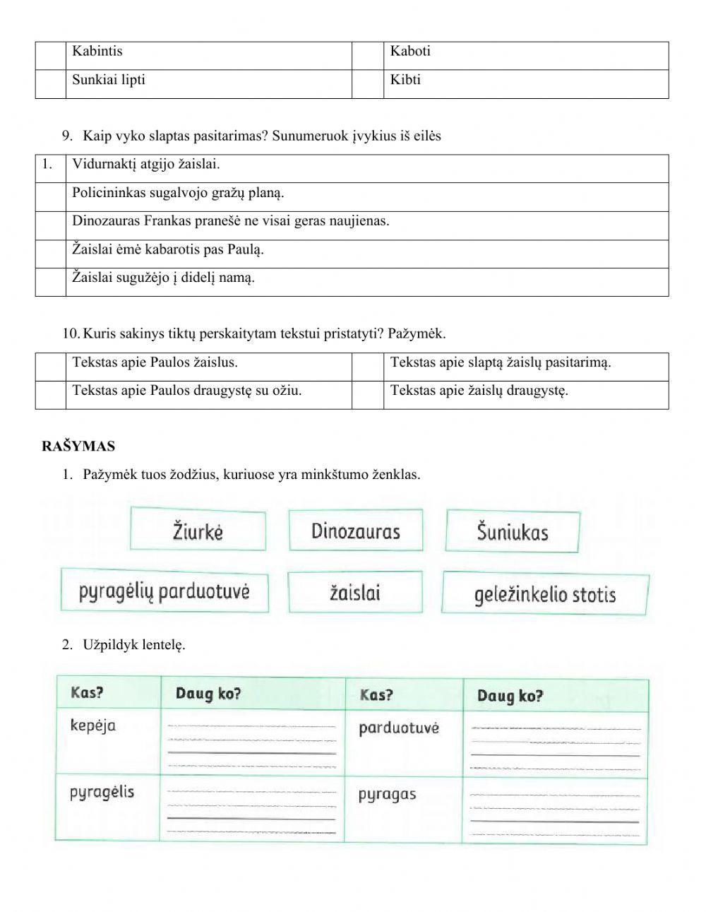 Testas Nr. 5 antrokams