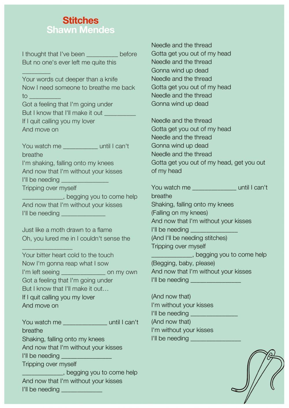 Stitches - Shawn Mendes