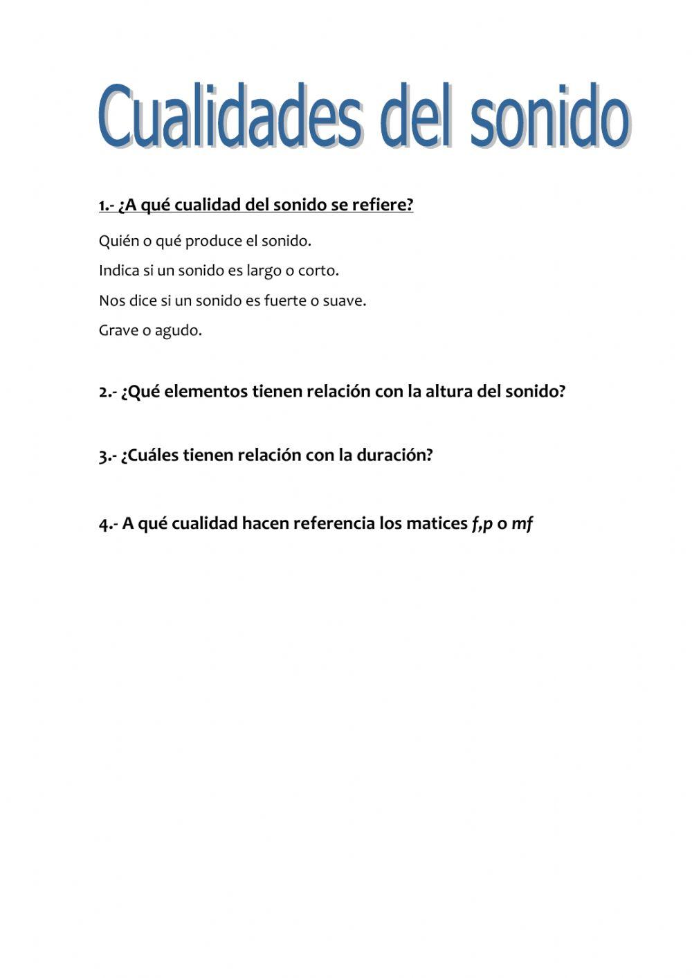 Cualidades del sonido