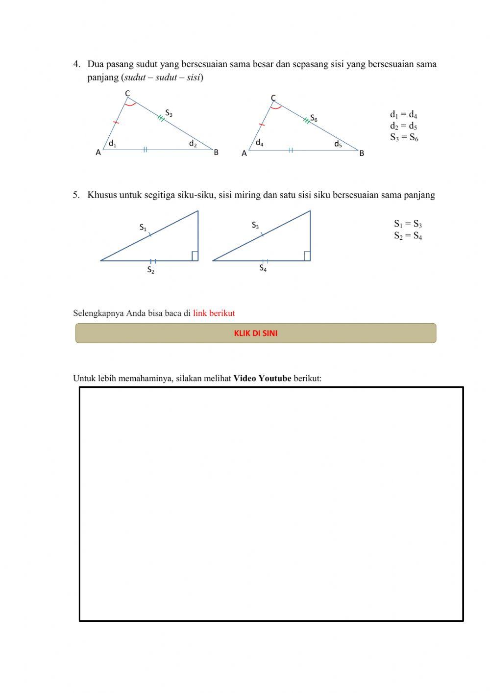 Lembar Kerja Peserta Dididik Kekongruenan