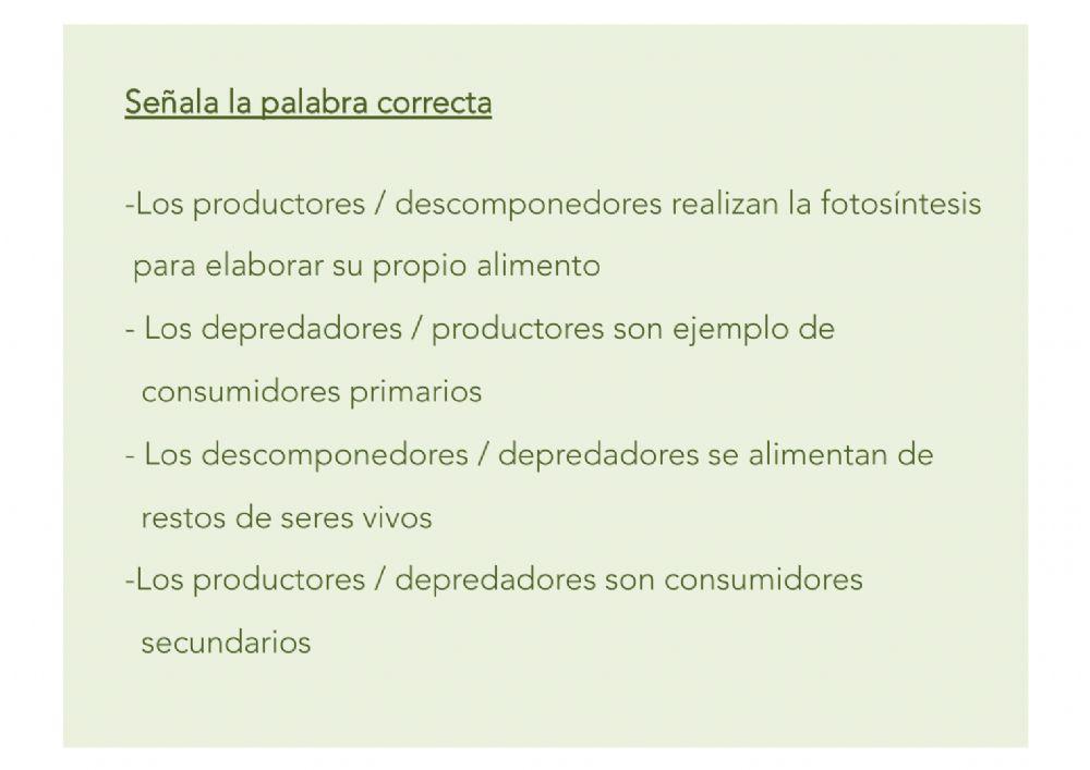 Onsumidores primarios y secundarios