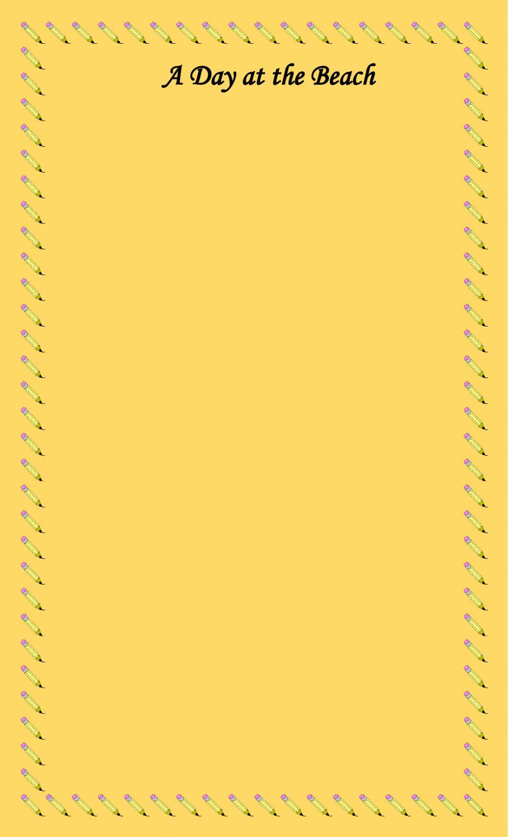 Composition: A Day at the Beach