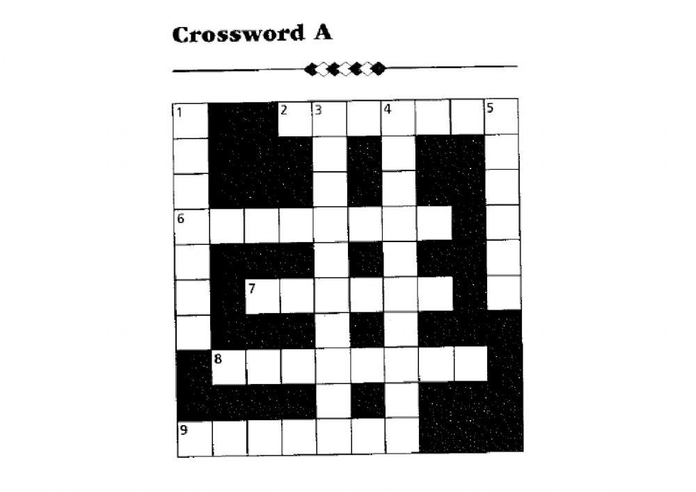 Crosswords A