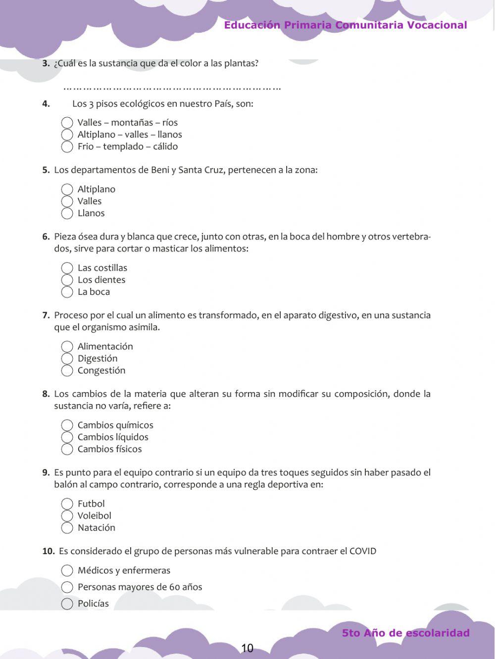 Ciencias Naturales 5to