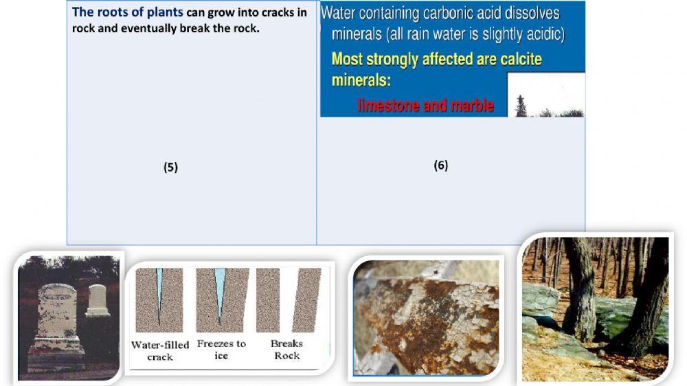 Types of weathering