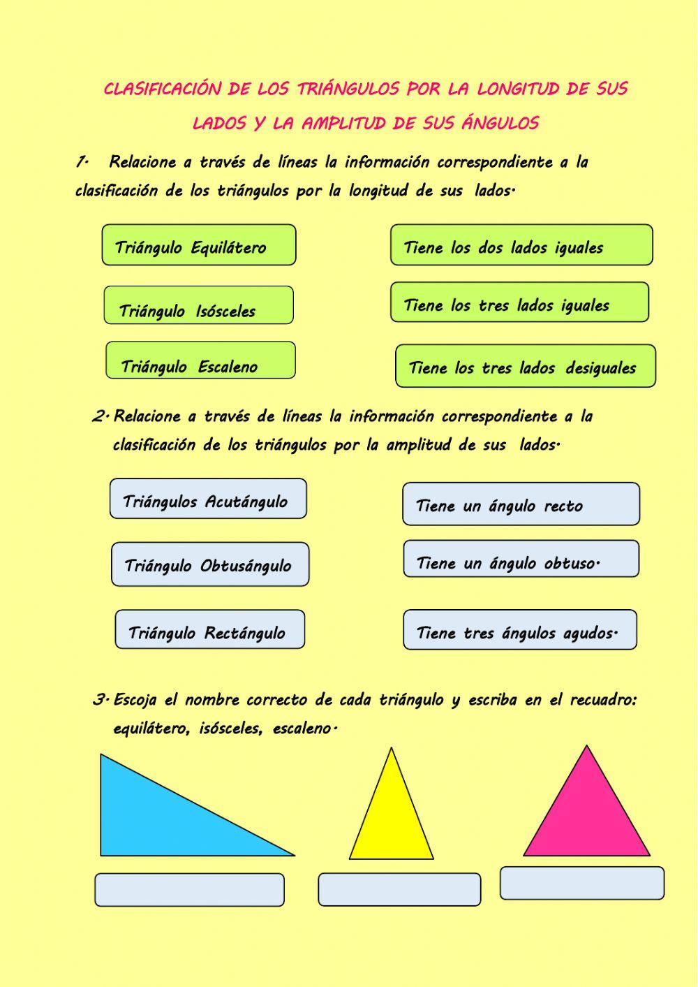 Clasificacion de triangulos
