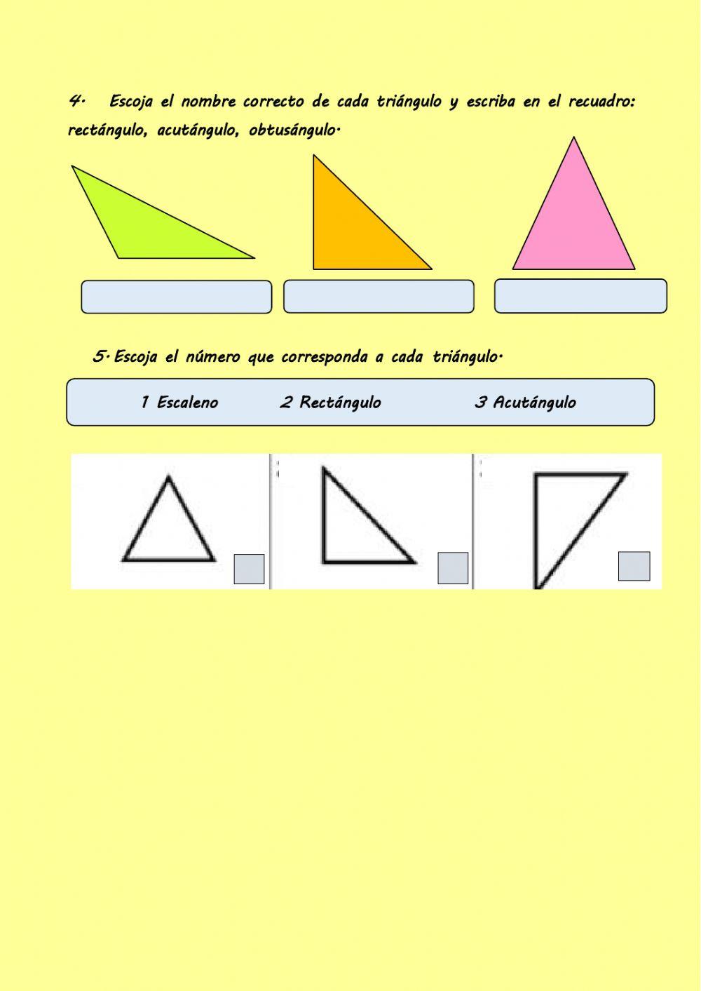 Clasificacion de triangulos