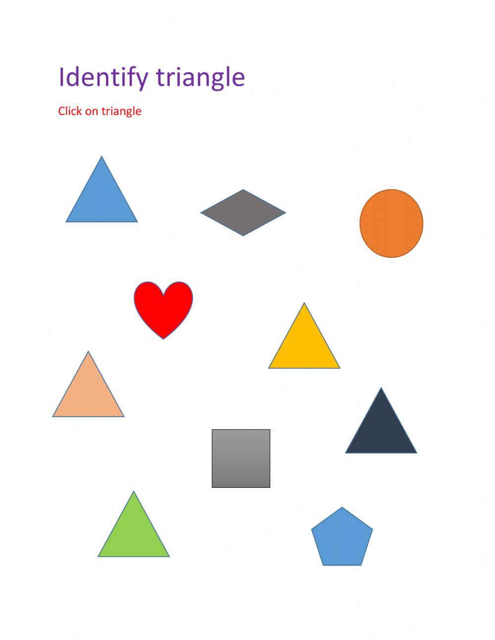 Identify triangle