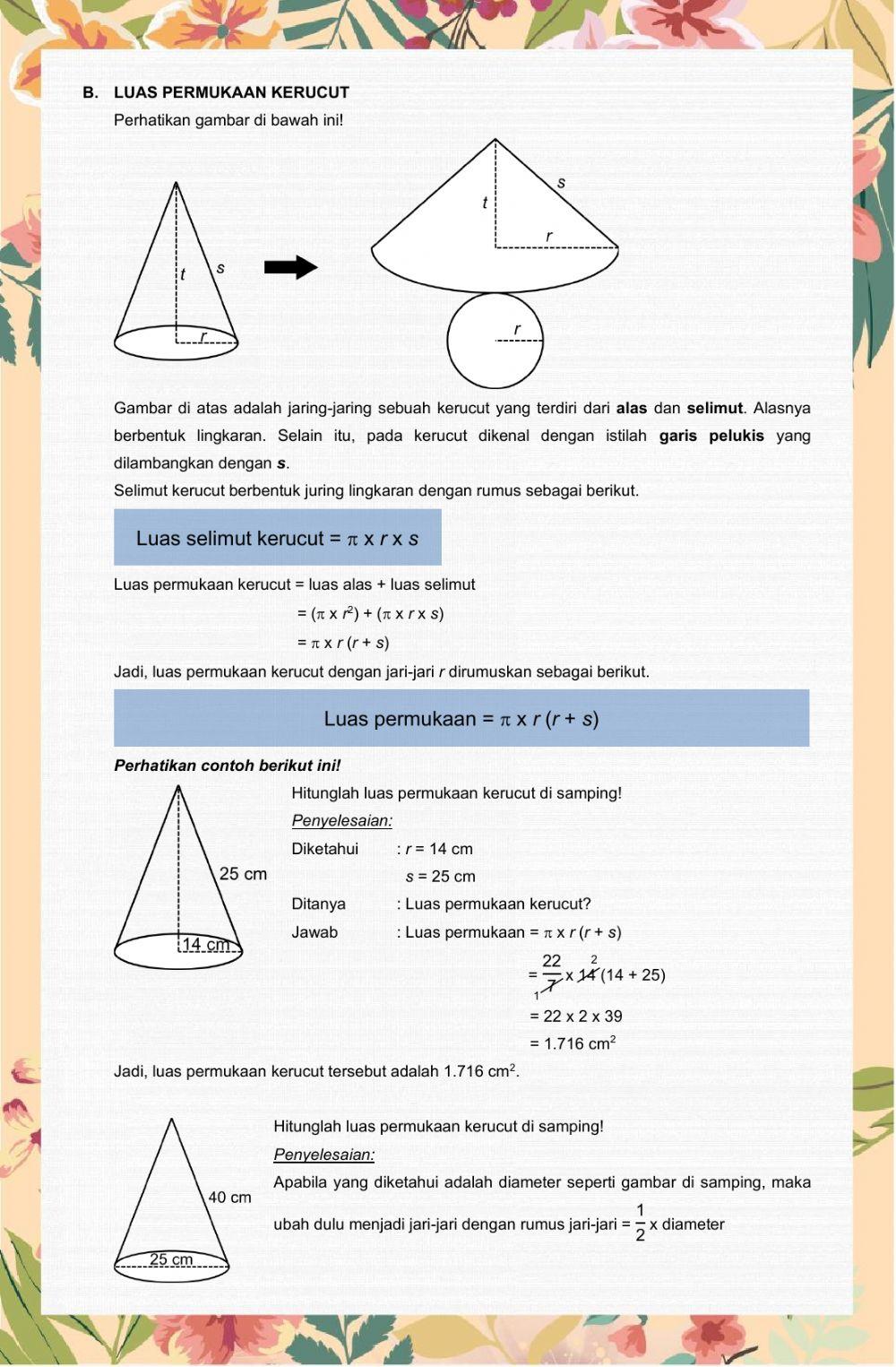 LKPD Matematika Limas dan Kerucut