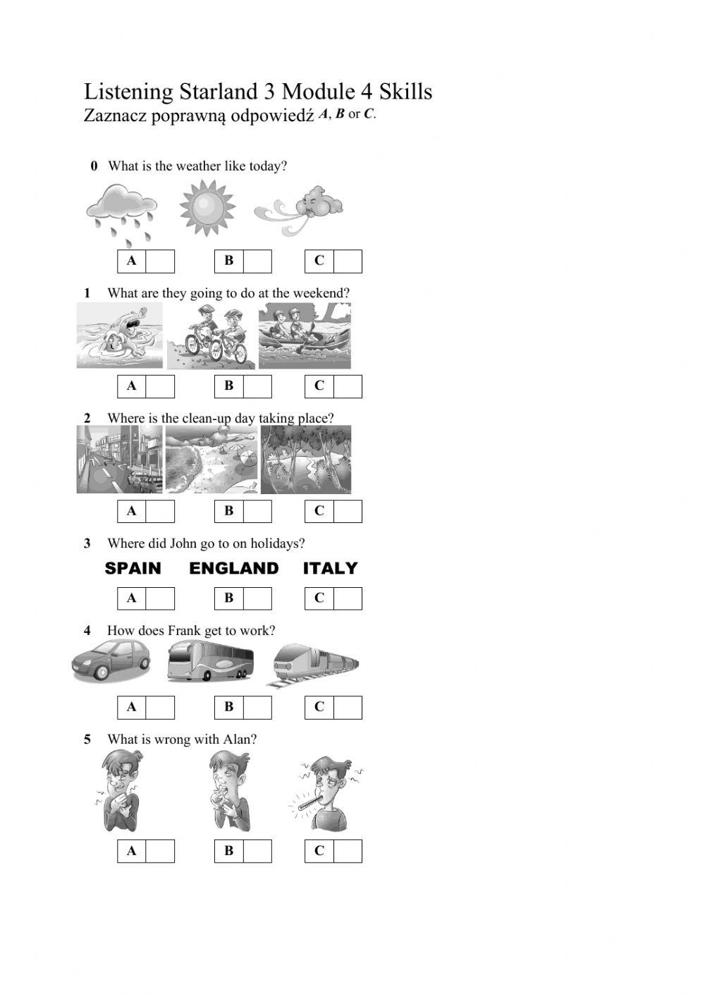 Starland 3 module 4 listening