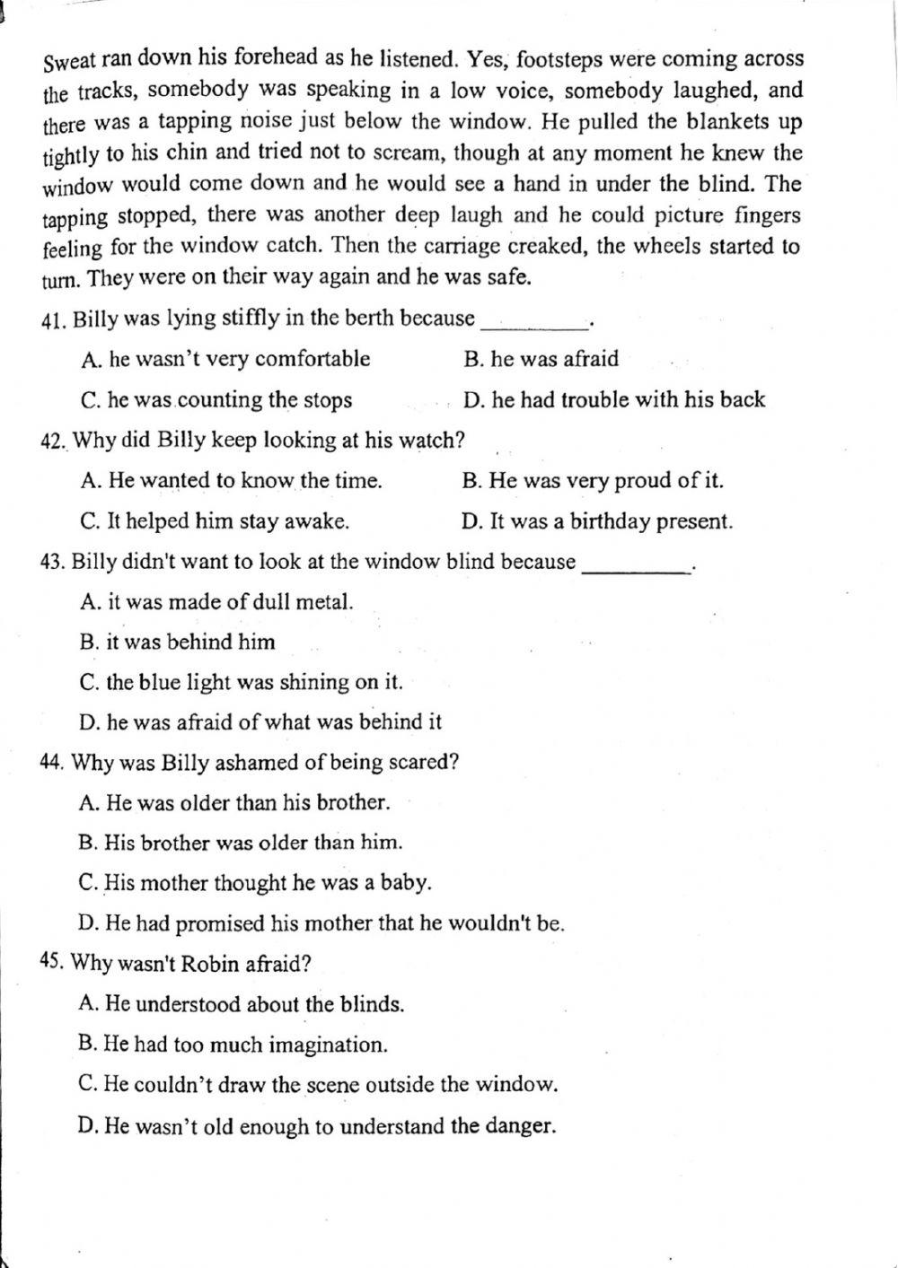 Đề thi đánh giá năng lực ngoại ngữ Tiếng Anh vào lớp 10 Chuyên ngoại ngữ - Số 16.1