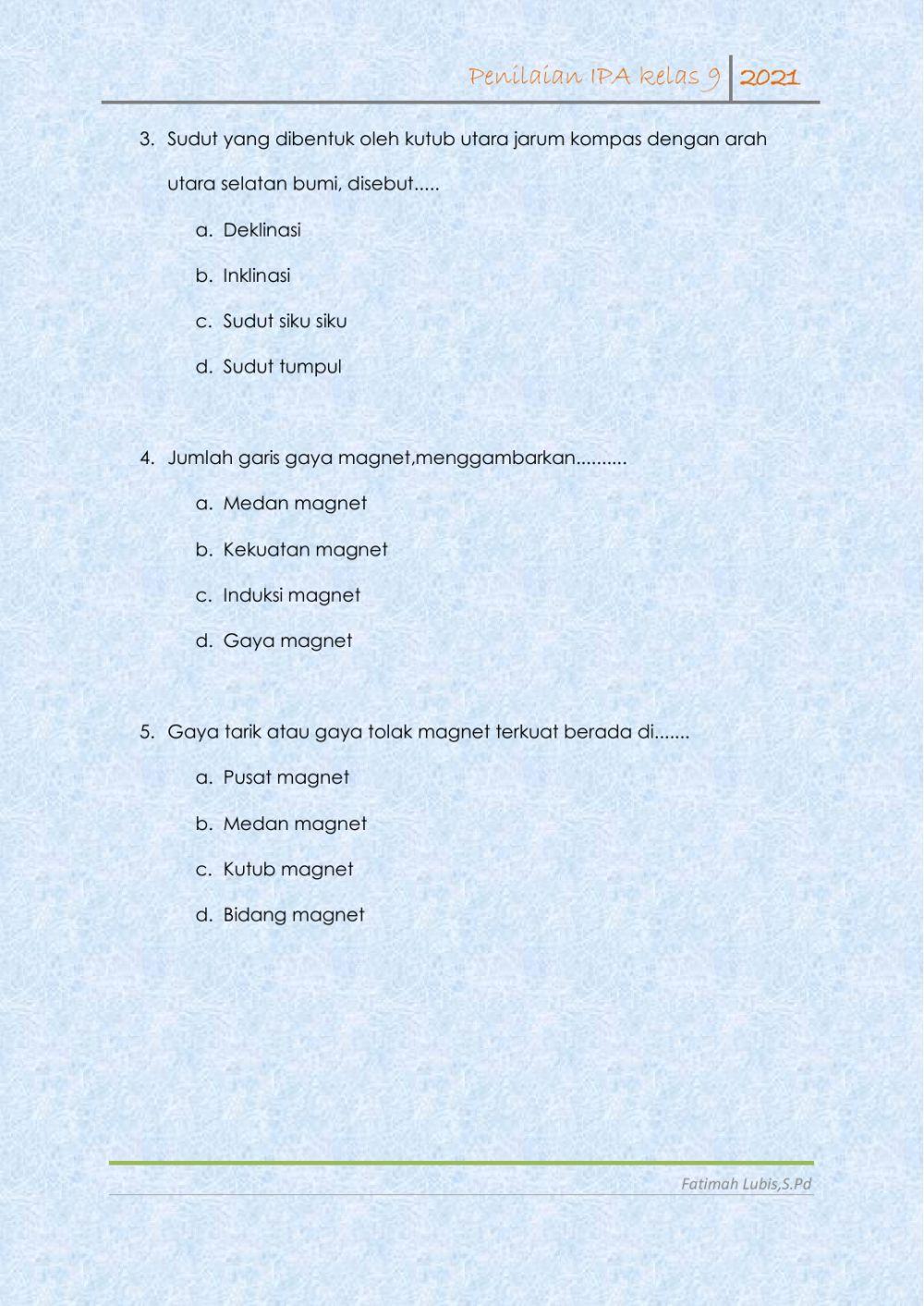 Penilaian Kemagnetan