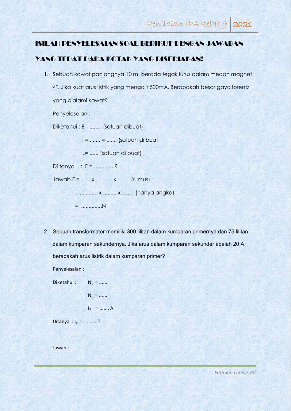 Penilaian Kemagnetan