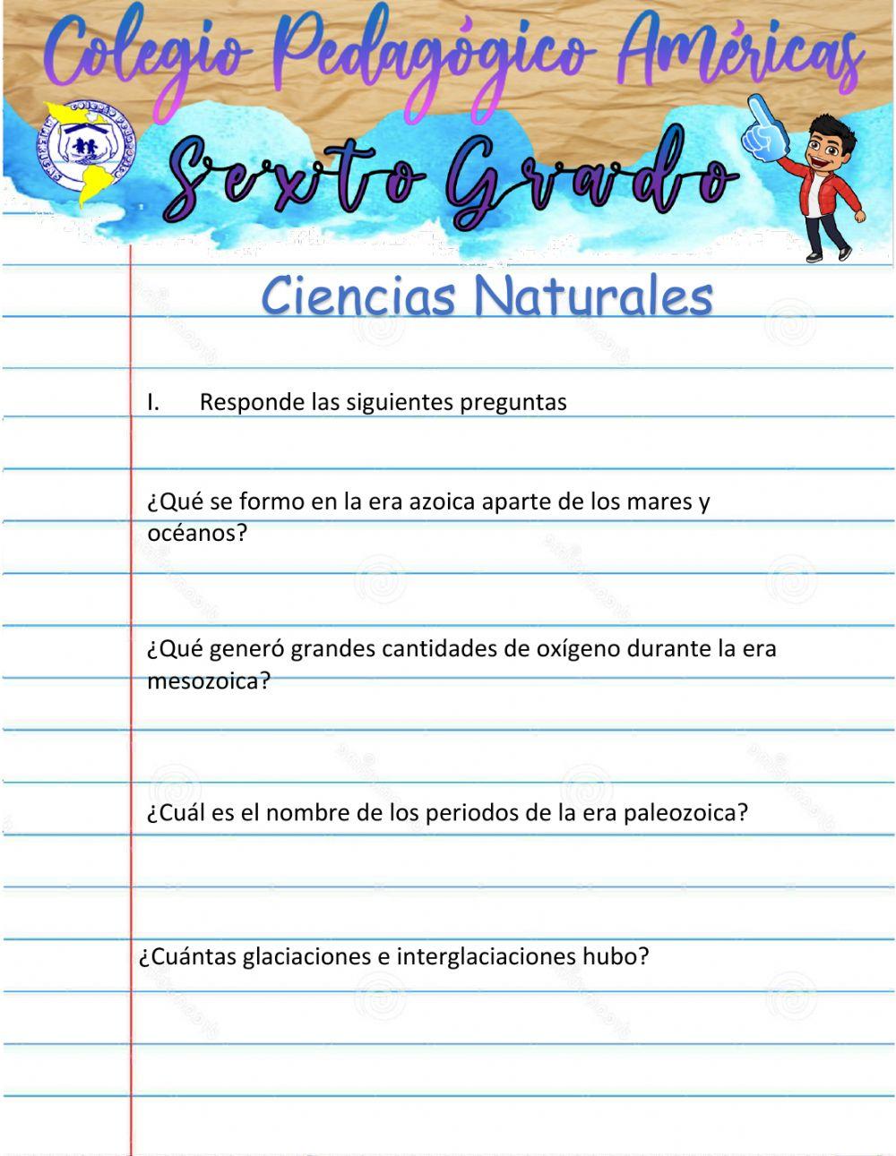 Ciencias Naturales 6º 2