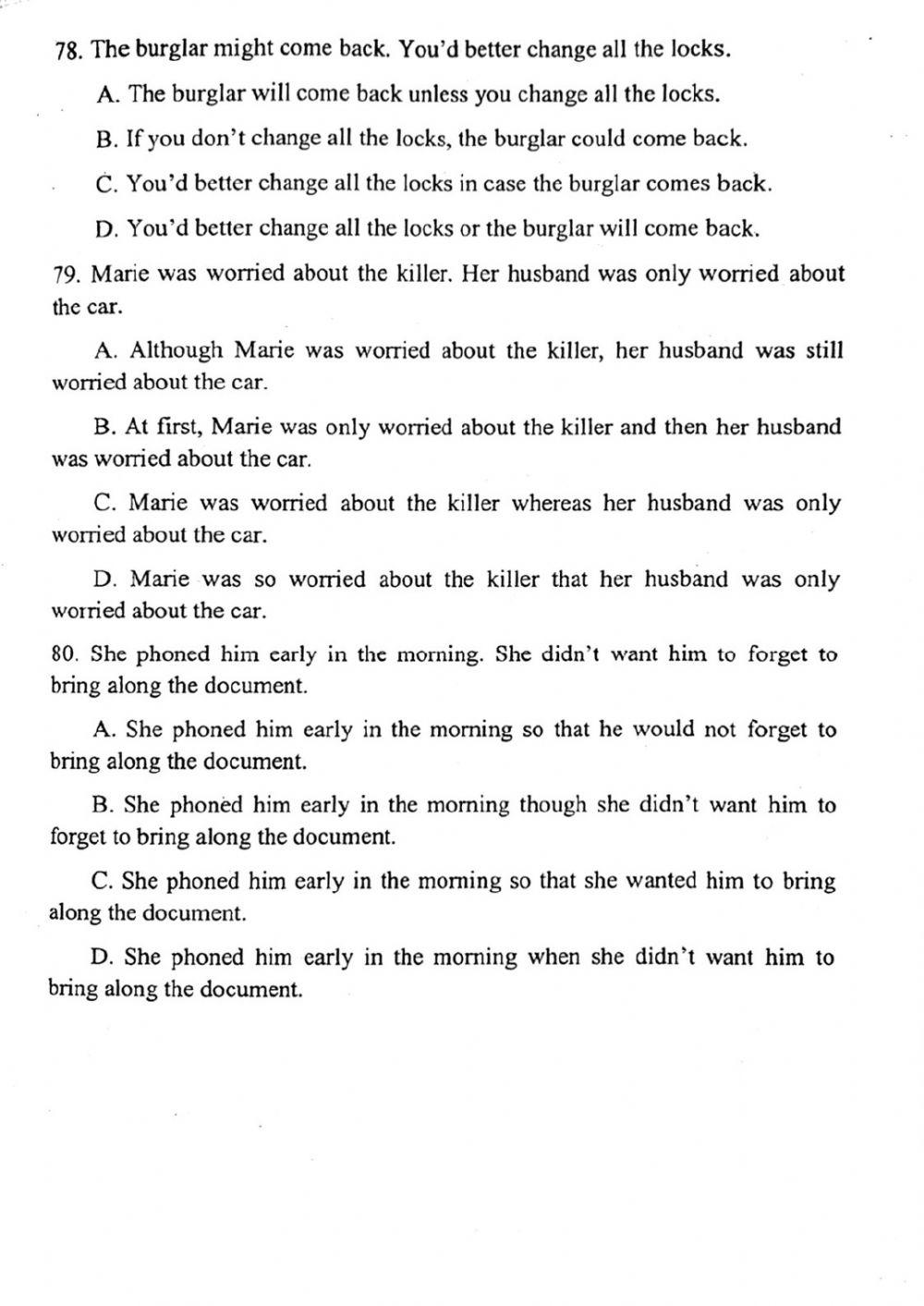Đề thi đánh giá năng lực ngoại ngữ Tiếng Anh vào lớp 10 Chuyên ngoại ngữ - Số 16.2