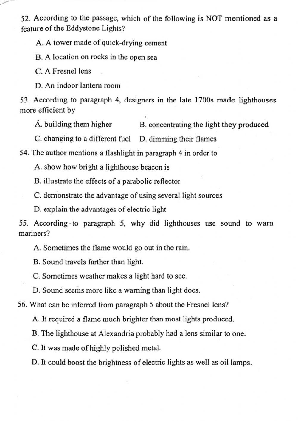Đề thi đánh giá năng lực ngoại ngữ Tiếng Anh vào lớp 10 Chuyên ngoại ngữ - Số 17.2