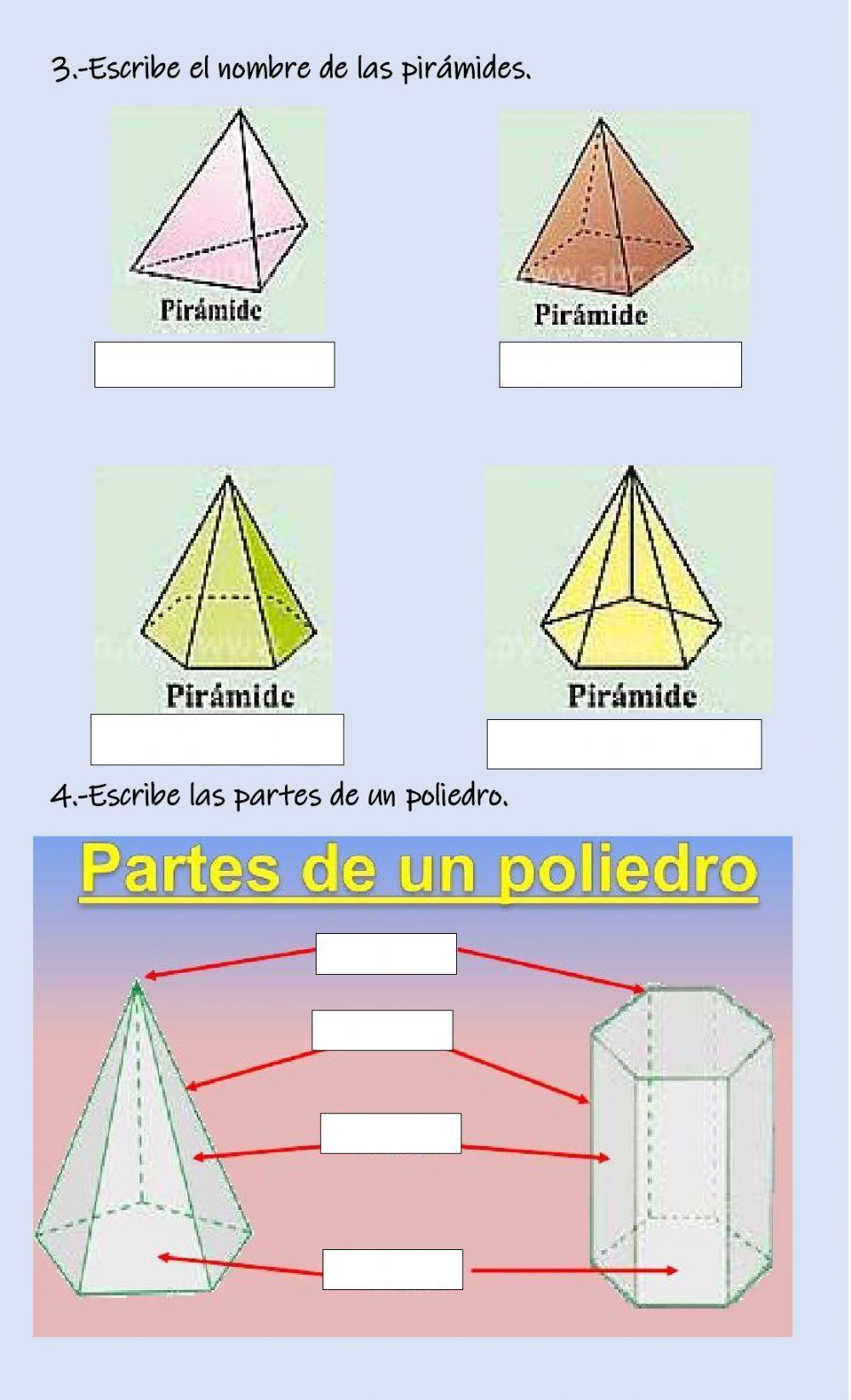 Prismas y pirámides