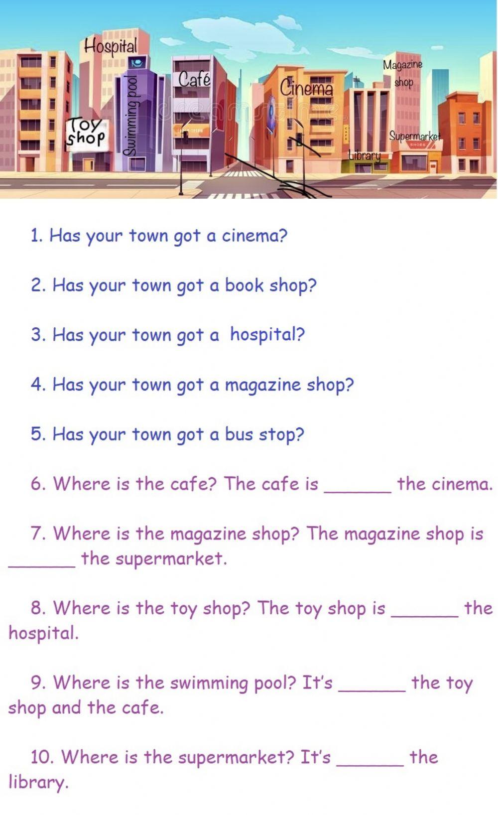 Super minds 3 Where we live- places in the town- favourite place