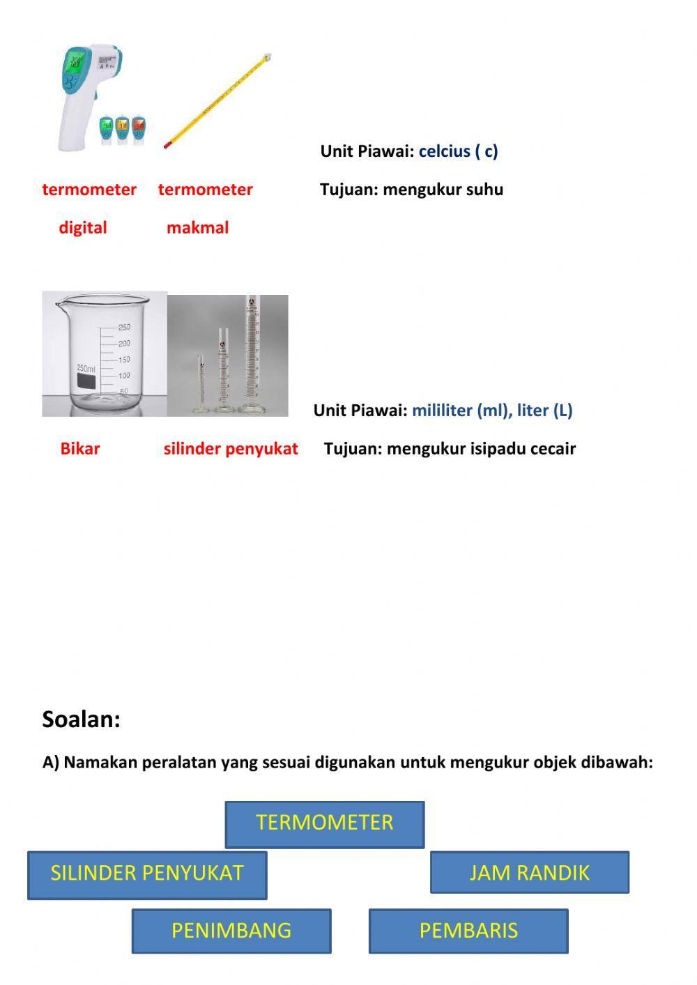Sains tahun 2 :kemahiran saintifik-mengukur dan mengunakan nombor