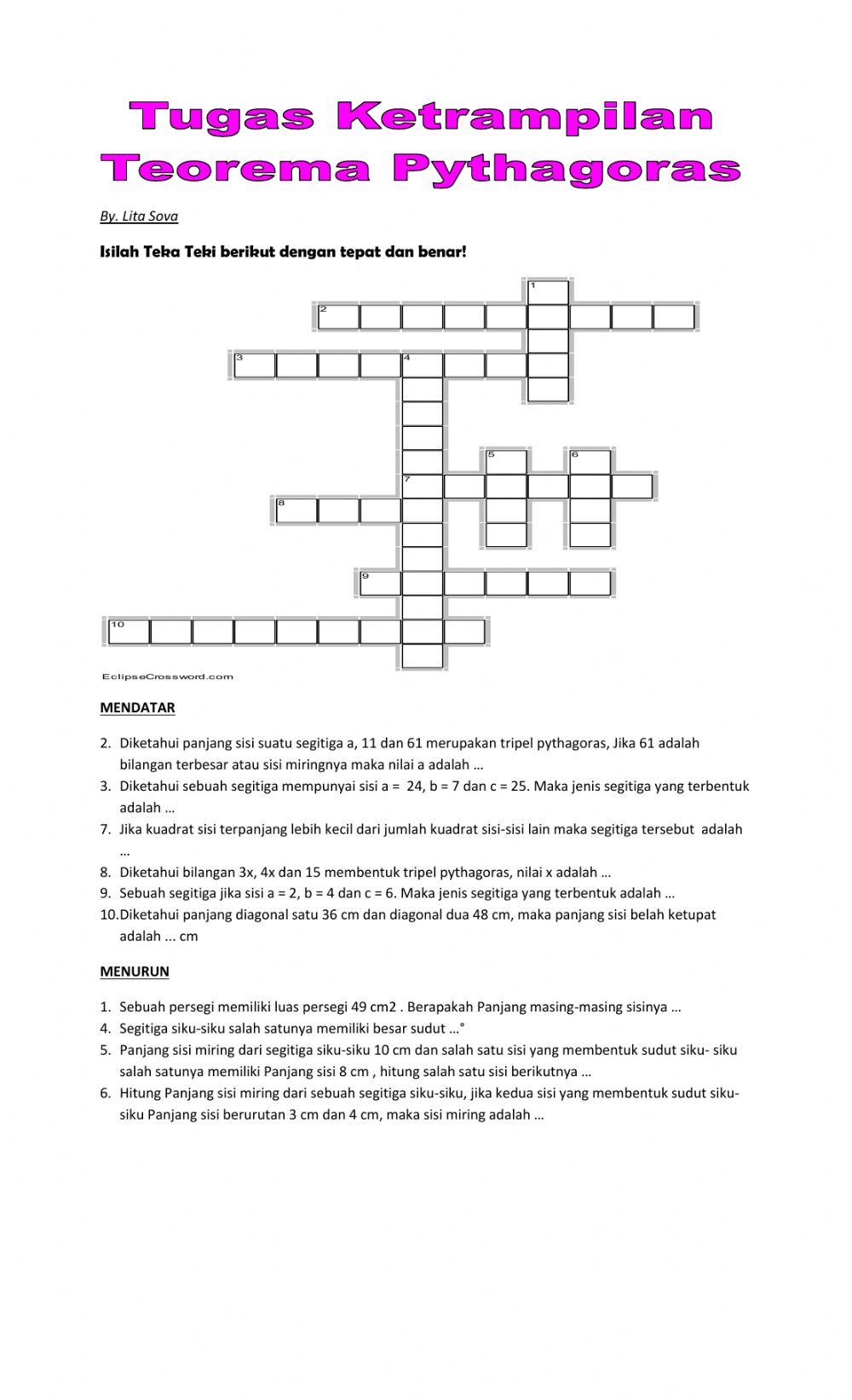Puzzle Matematika