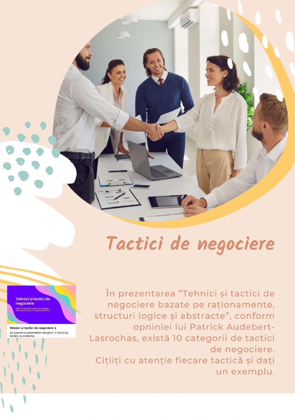 Tactici de negociere