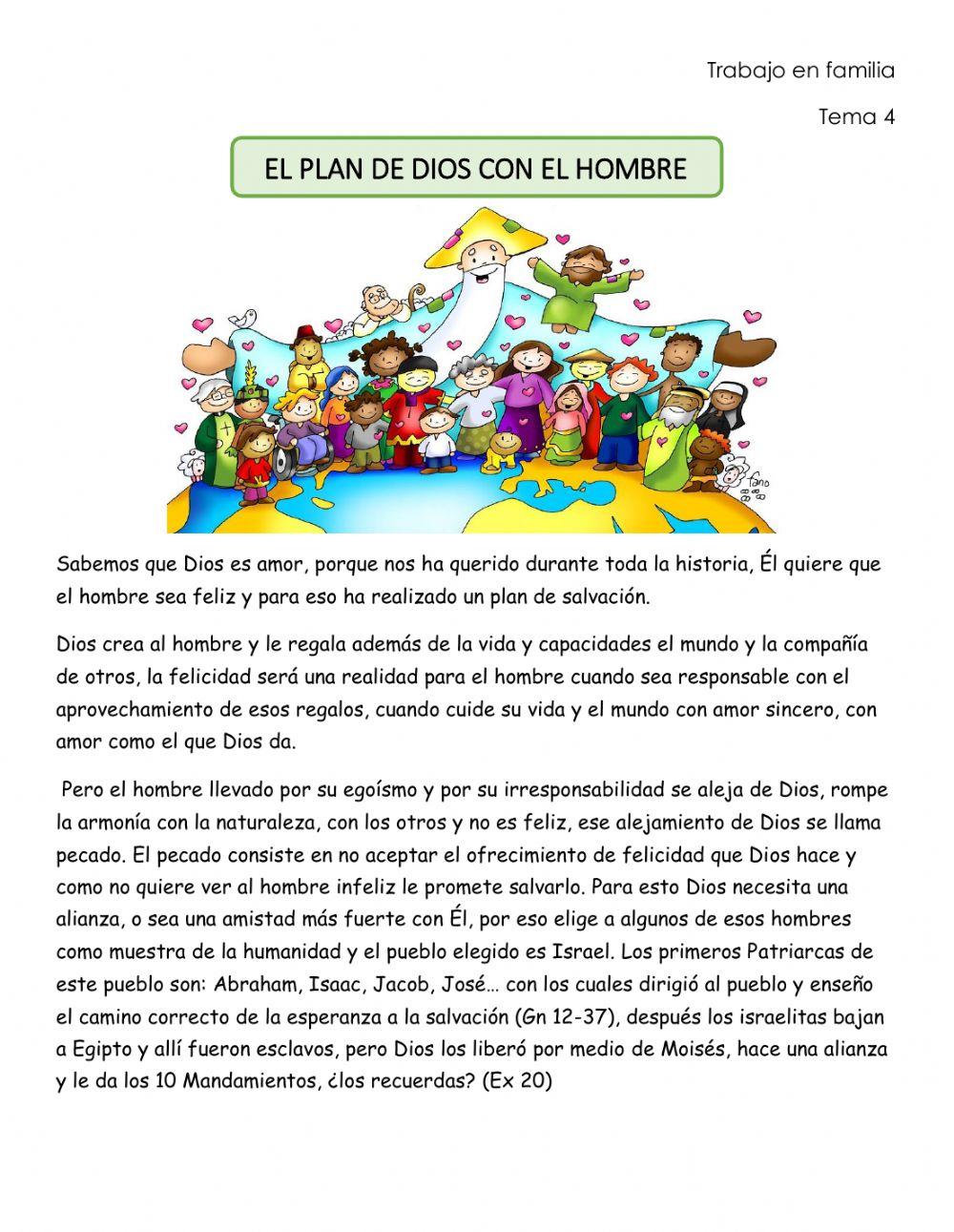El plan de Dios con el hombre