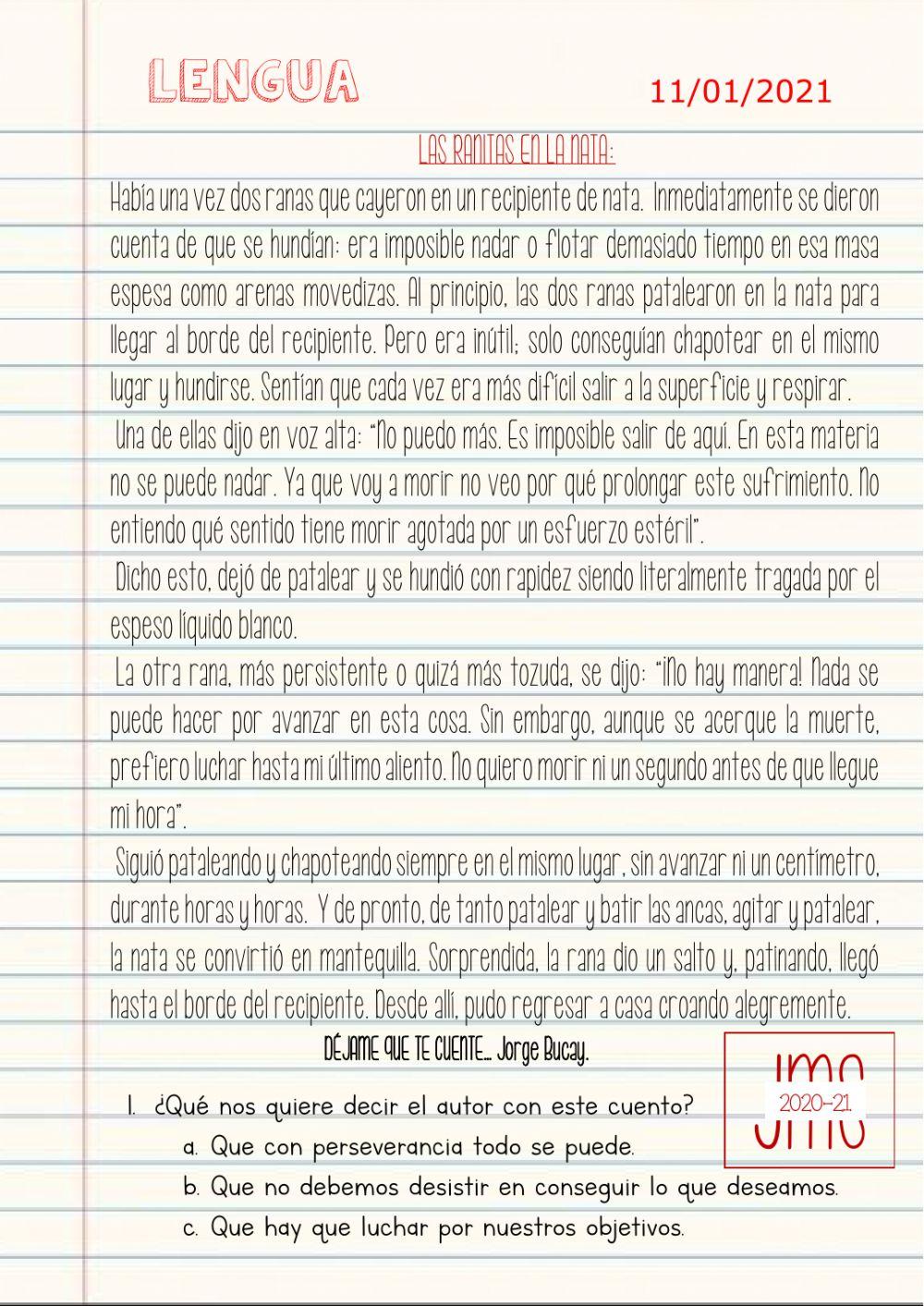 Comprensión lectora