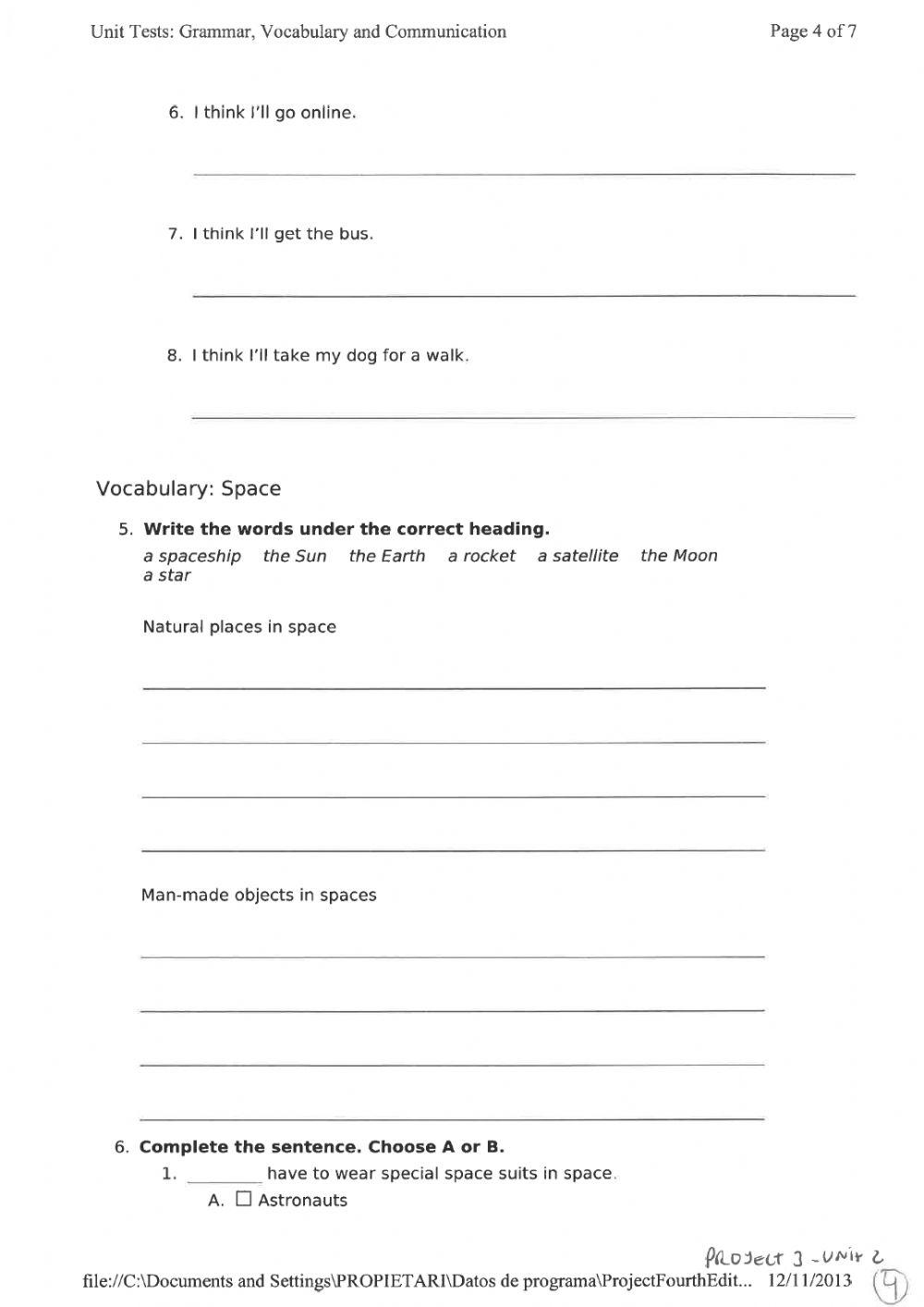 project-3-exam-unit-2-online-exercise-for-live-worksheets