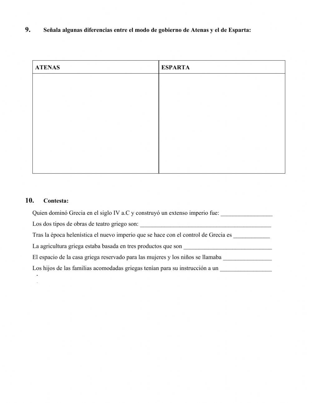 Examen Unidad 3 - La civilización griega