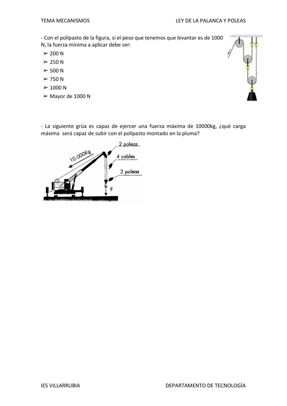 Máquinas simples Máquinas simples