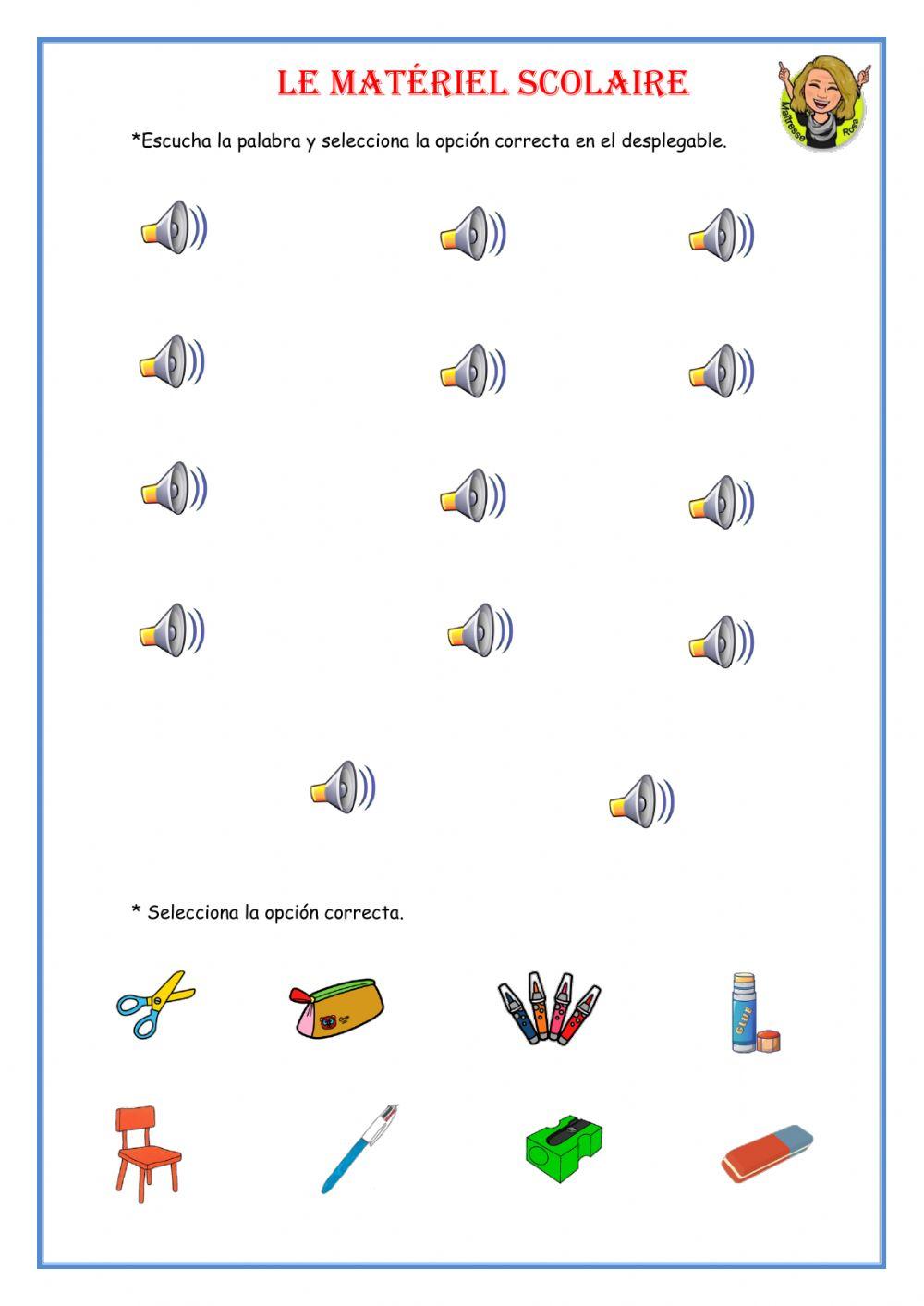 Le matériel scolaire