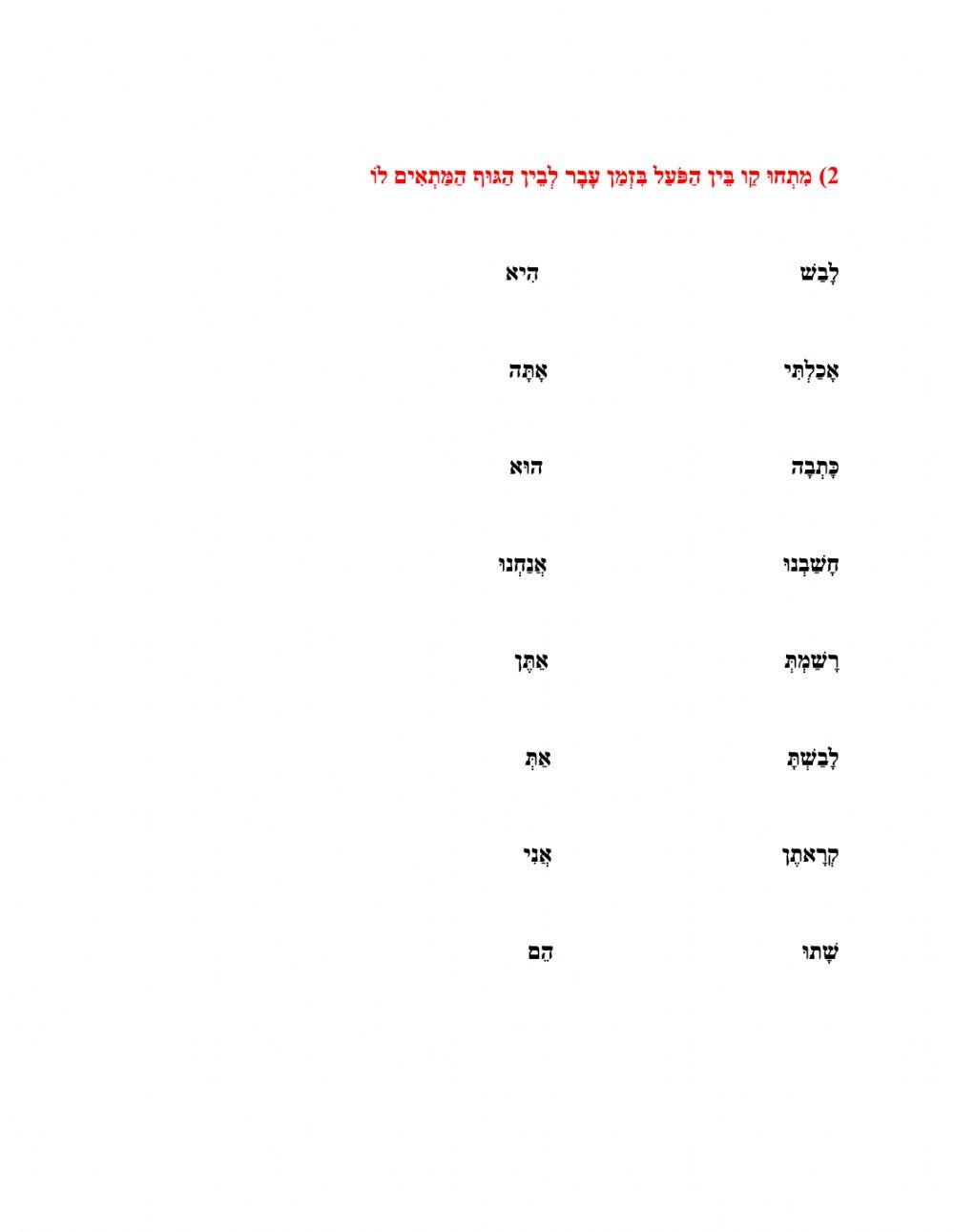 פועל בזמן עבר