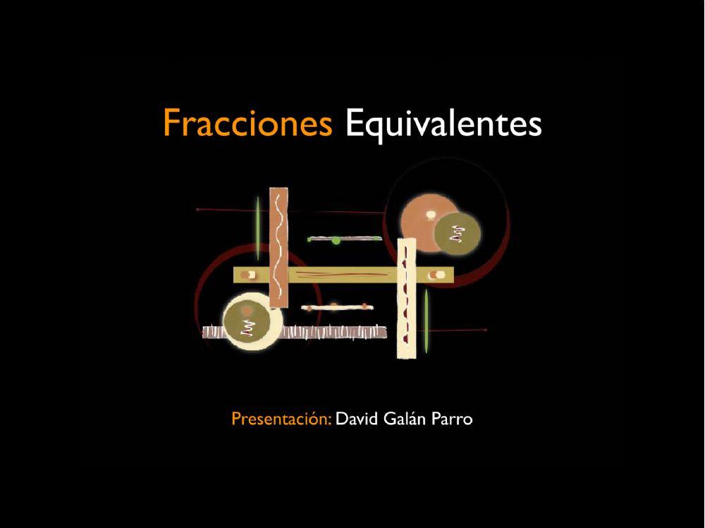 Las fracciones equivalentes