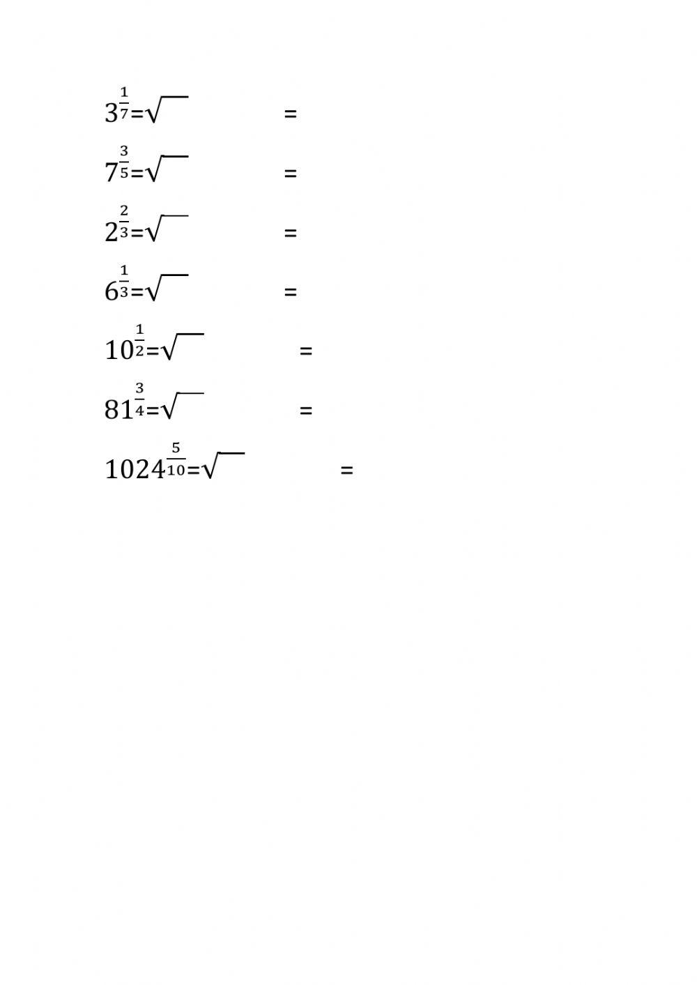 Tört kitevőjű hatvány